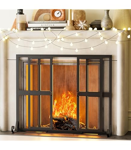 Amazon.com: Meyda Tiffany 27234 Dragonfly Flower Folding Fireplace