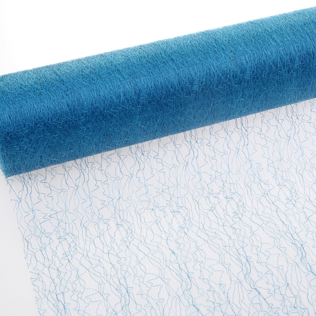 Deko und Band Spiderweb – MESCH – Table Runner – 30 cm turquoise Roll 25 m 67 020 R 300
