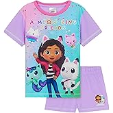 Gabby's Dollhouse Girls Short Pyjamas Set, Breathable Loungewear - Girls Gifts