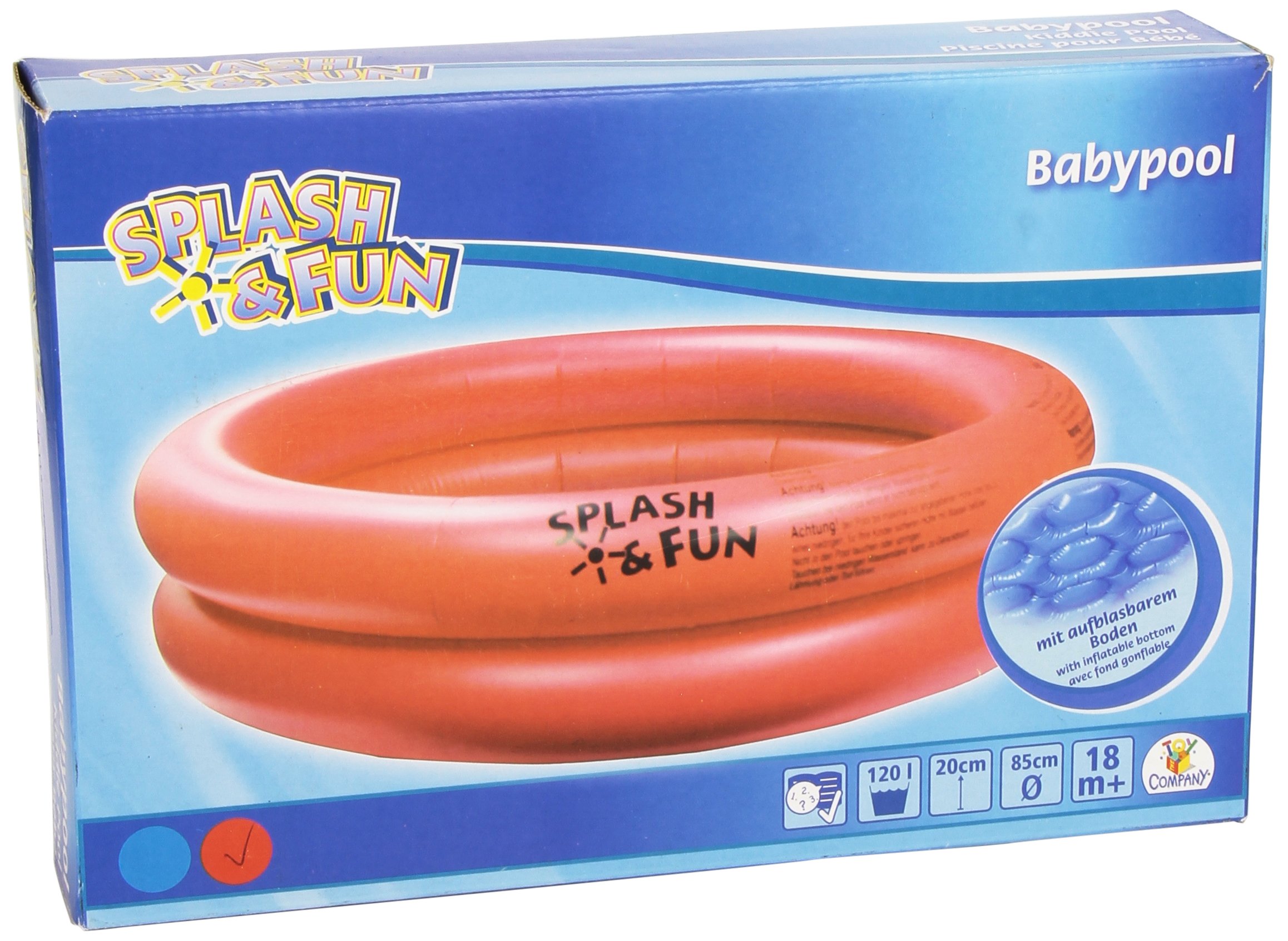 The Toy Company Splash and Fun 14190 Baby Paddling Pool with Inflatable Base