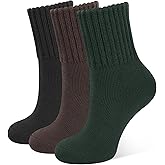 CLOSEMATE Womens Thick Full Cushioned Thermal Warm Boot Socks for Winter 3 Pairs