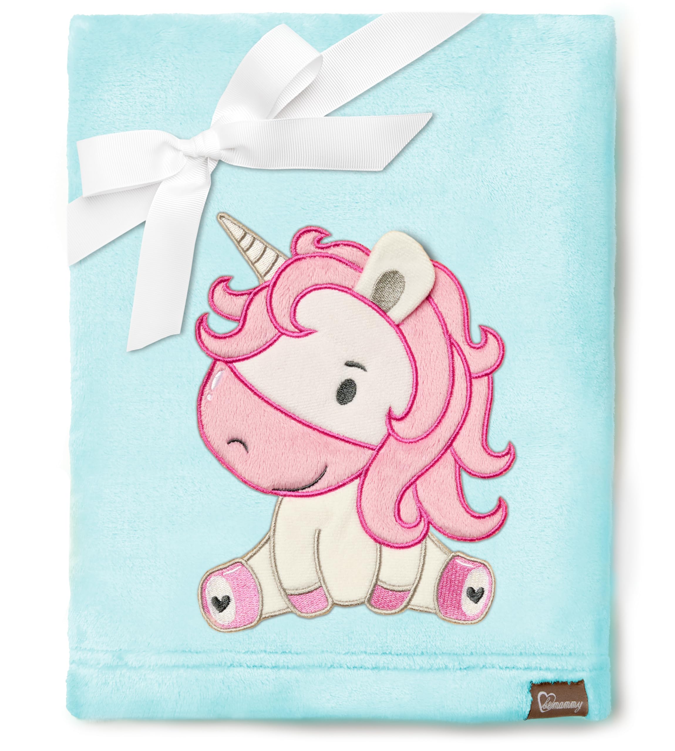 Be Mammy Warm Children Baby Cosy Blanket Baby Gift BE20-168 (Powder Blue - Unicorn)