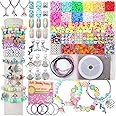 LovelyMoon Bracelet Making Kit 3400 Pcs Beads for Charm Friendship Jewelry Making Supplies Unicorn Mermaid Art Crafts Birthday Christmas Gifts for Girls Ages 6 7 8 9 10 11 12 Years Old