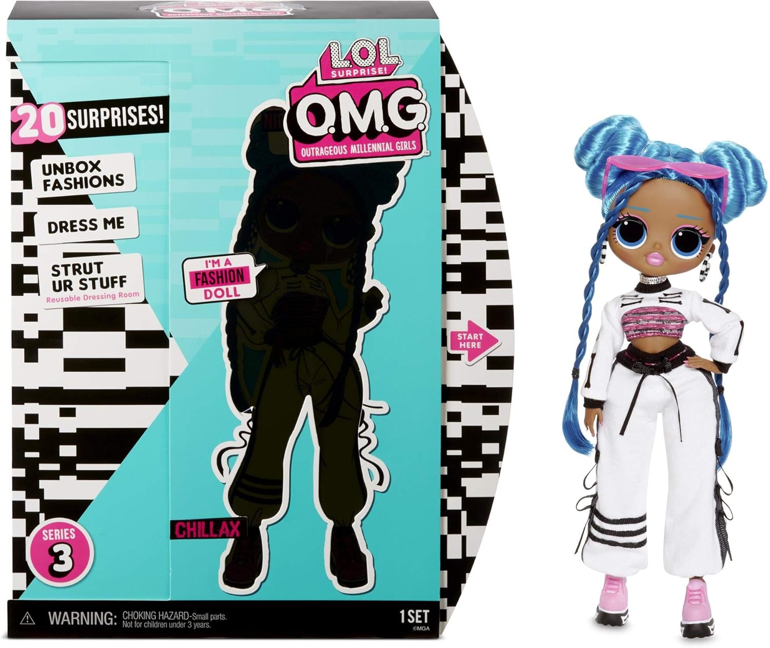 Album LOL Surprise 3 – Panini France, 32 Pagine Con Poster E Adesivi, Attività E Giochi
