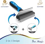 Fur Magic Deshedding Dematting Tool 2-in-1 Double-Sided Grooming Brush view 5