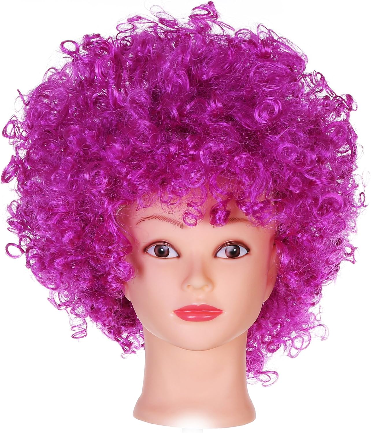 BFD 1 Unisex Curly Funky Afro Wig Disco Clown Mens/Ladies 12 Colours to