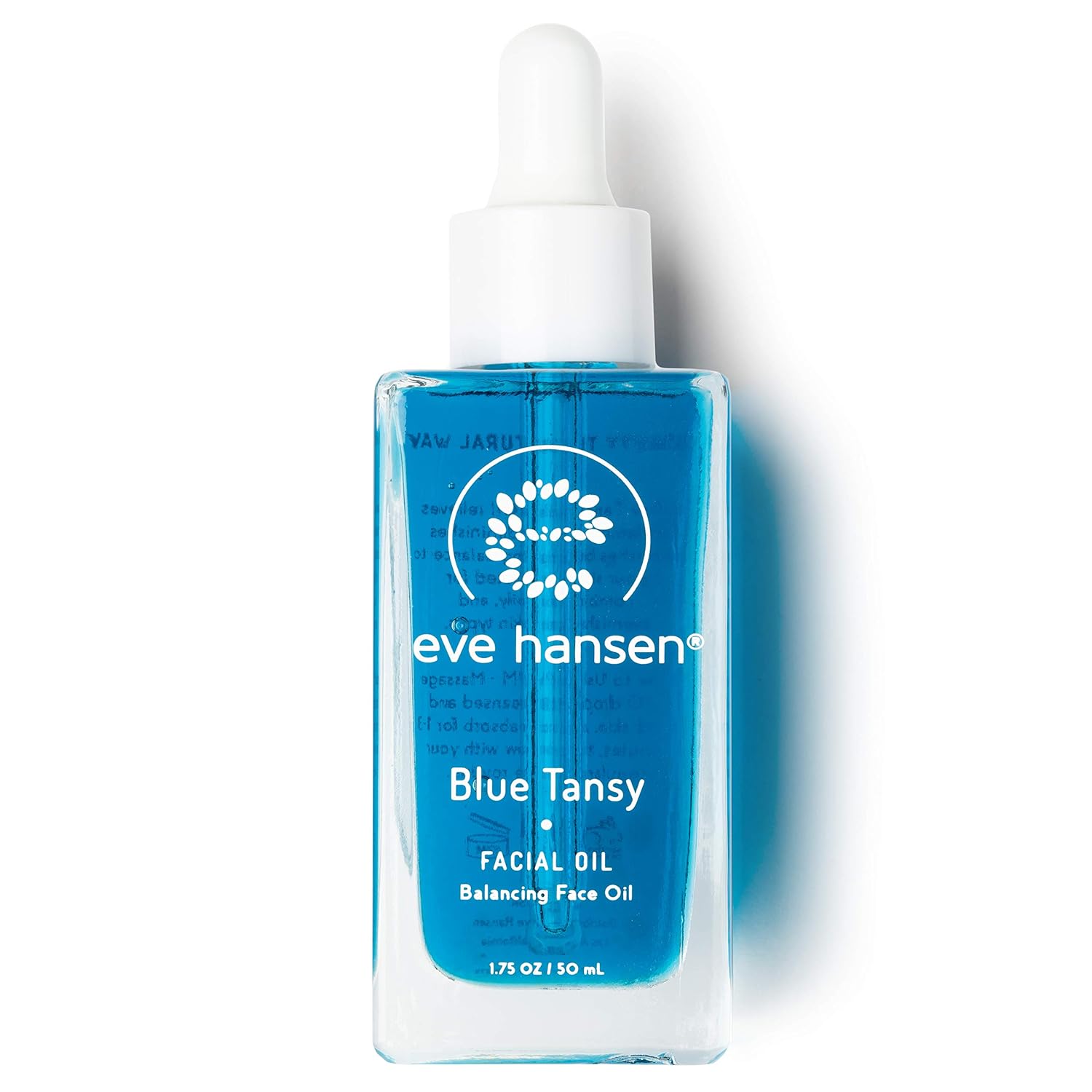 Eve Hansen Blue Tansy Facial Oil - Skin Balancing Face Oil With Squalane Oil, Rosehip Oil, Turmeric, Vitamin E Oil For Skin | Oil Regulating Face Moisturizer, Pore Minimizer, Anti Aging Oil - 1.7 oz