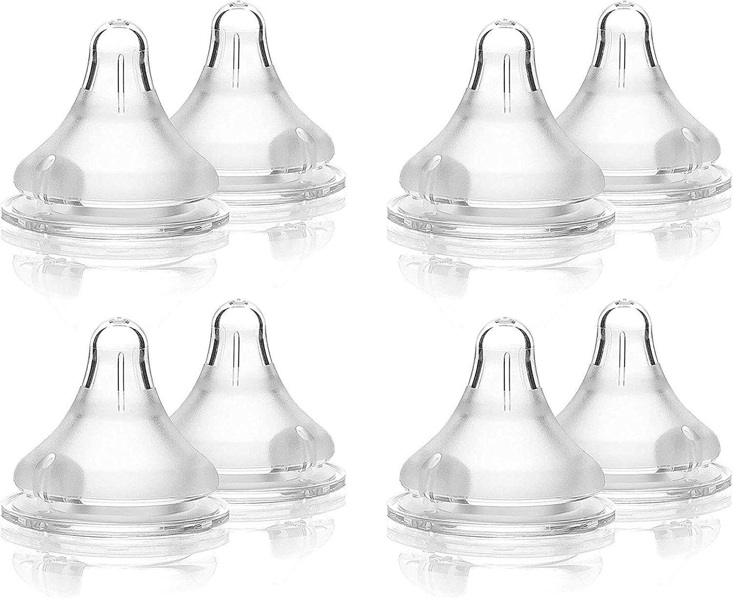 Lansinoh NaturalWave Baby Bottle Teats, Fast Flow, 8 Pack, Anti-Colic Air Vent, BPA & BPS-Free - Image 3
