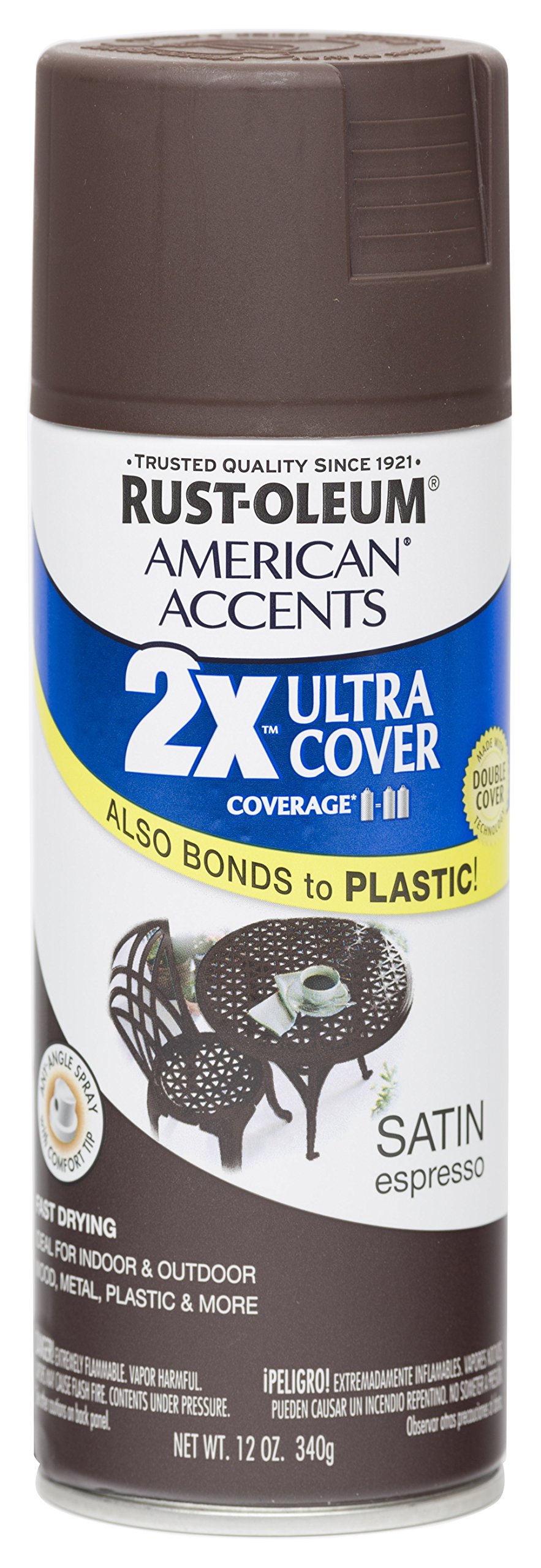 Rust Oleum 280707 American Accents Ultra Cover 2X Spray Paint, Satin