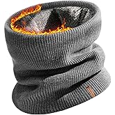 FURTALK Winter Neck Warmer Men Ski Neck Gaiter Scarf For Men Women Thick Warm Fleece Windproof Scarves