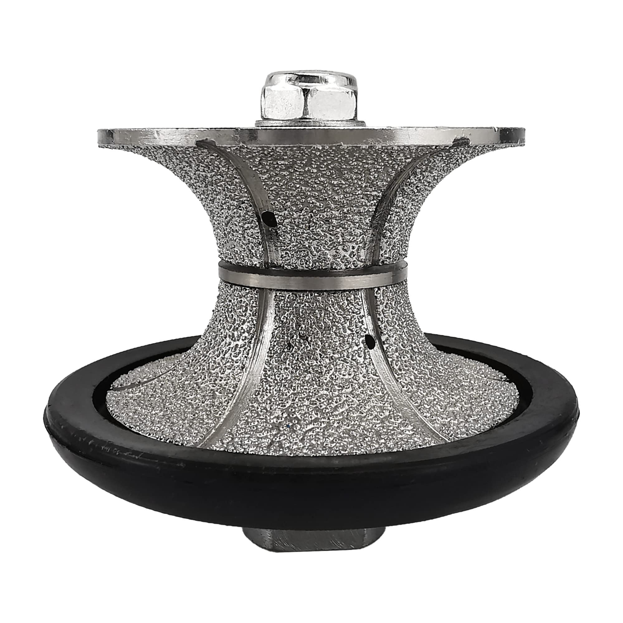 NBB Diamond Profile Wheel Diamond Router Bit Diamond Milling Drill chamfer Bit Grinding Wheel for Profiling Porcelain Tile Ceramic Granite Marble Stone Use on Angle Grinder (Full-Bullnose V40) — image 1