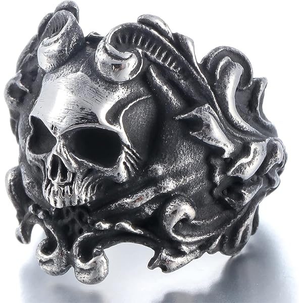 TIGER FORGE 鳥の頭部リング リング 指輪 メンズ ステンレス イーグルヘッドリング 鷲 鳥 鷲の頭を