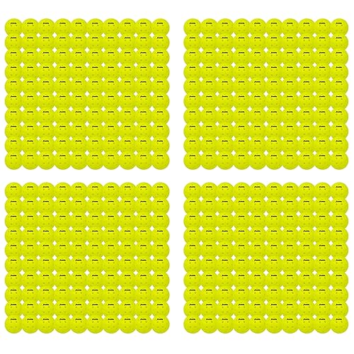 Franklin Sports X-40 Pickleballs - Outdoor Pickleballs - 400 Ball Bulk Pack - USA Pickleball Approved - Optic - Official Ball of US Open Pickleball Championships