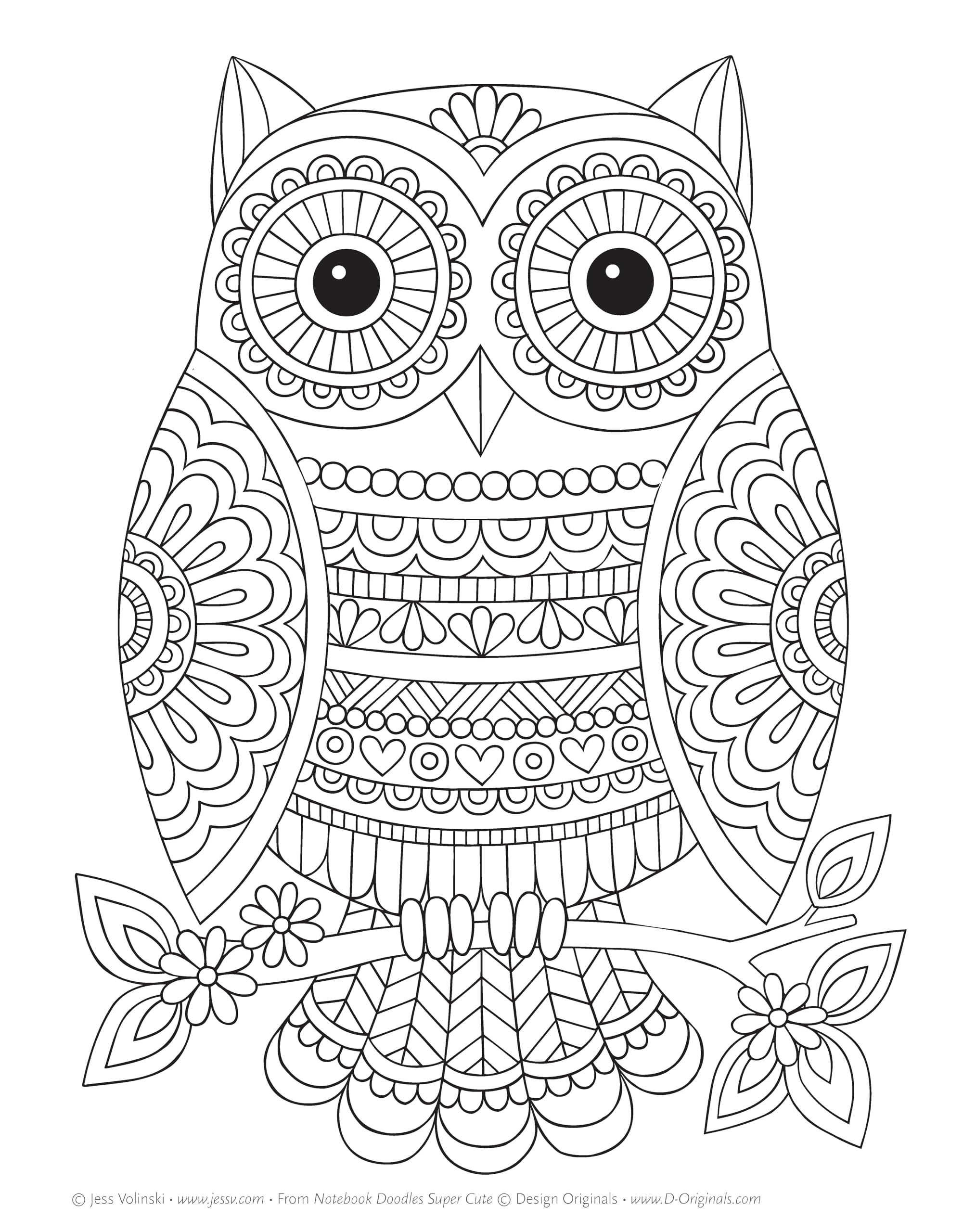 Notebook Doodles Super Cute: Coloring & Activity Book (Design Originals) 32 Adorable Animal Designs; Beginner-Friendly Relaxing, Creative Art Activities on Extra-Thick Perforated Paper