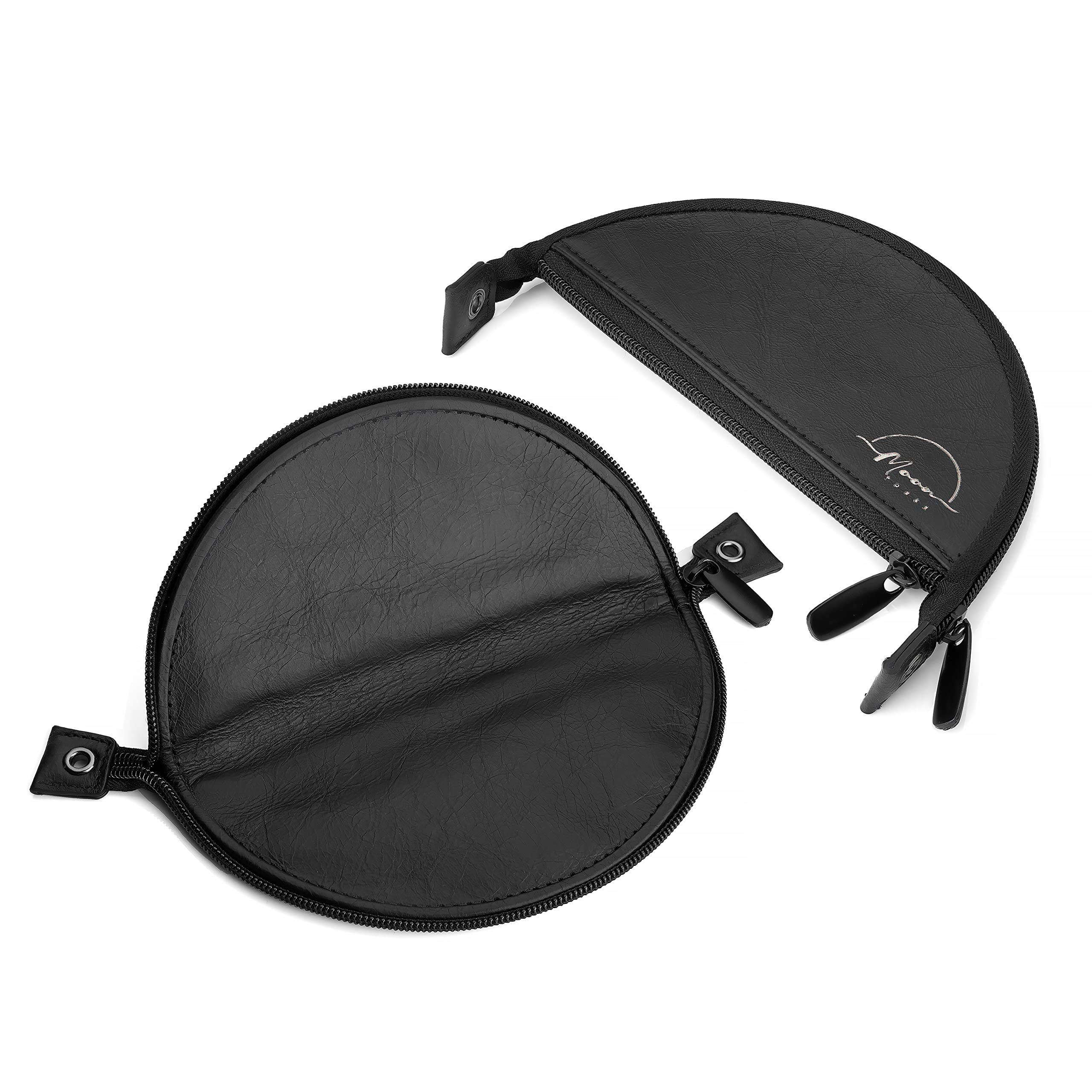 Tobacco and Joint Pouch with Rolling Tray, Portable Rolling Plate with 3 Multi-Functional Compartments (Black)