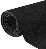 Halero 78"x59" Black Underfelt Carpet for