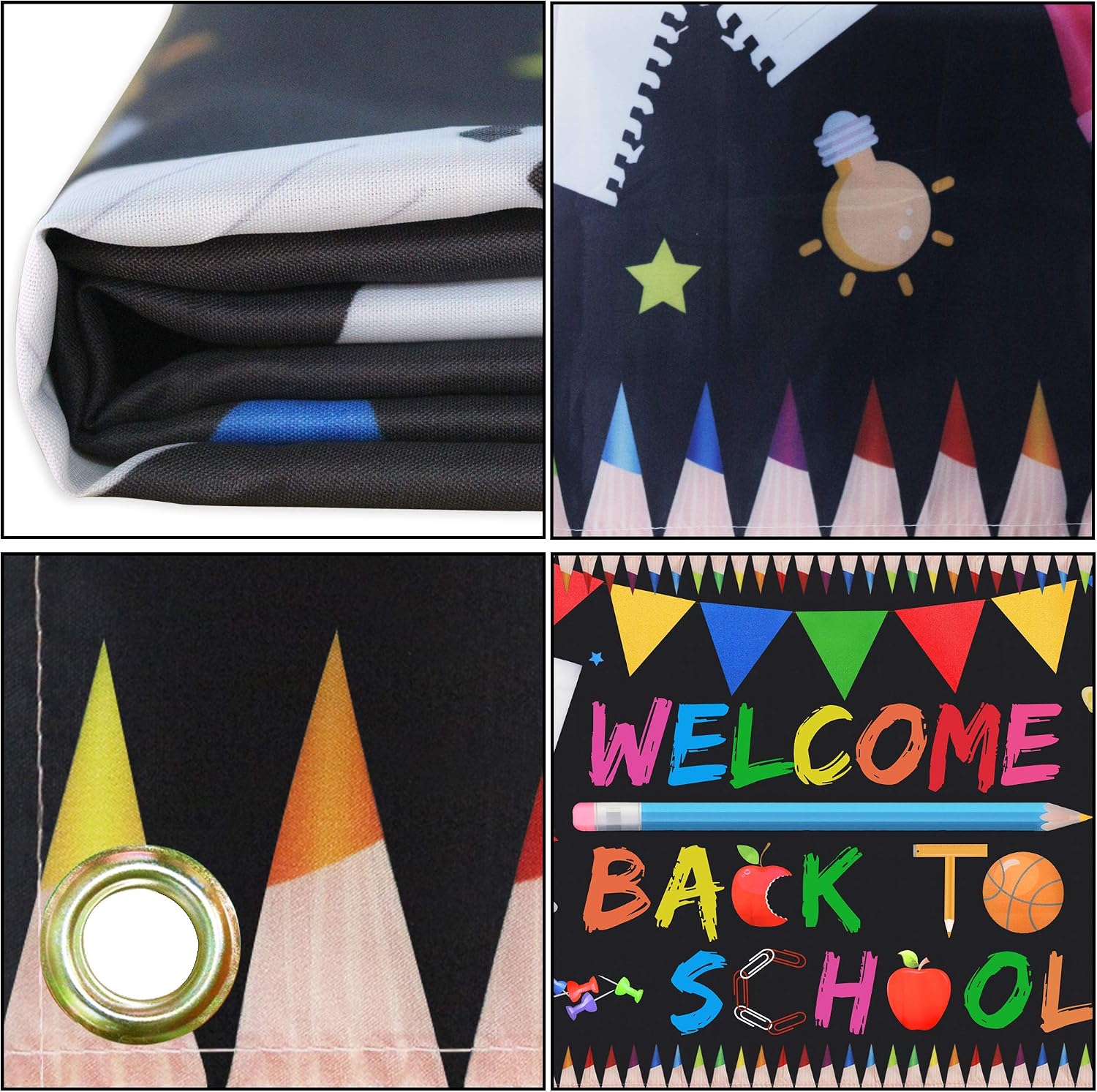 Welcome Back To School Banner First Day Of School Backdrop Banner ...