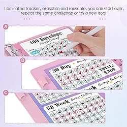 2PCS 100 Envelopes Money Saving Challenge, Savings