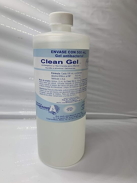 CLEan Gel Gel Antibacterial (Alcohol Gel) 500 ML Salud