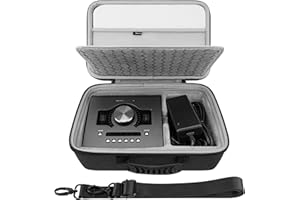 GEEKRIA Audio Interface Carrying Case, Compatible with Universal Audio Apollo Twin X DUO/Twin X QUAD/Twin X DUO Gen 2/ Twin X QUAD Gen 2, EVA Hard Shell Travel Bag (Dark Gray)