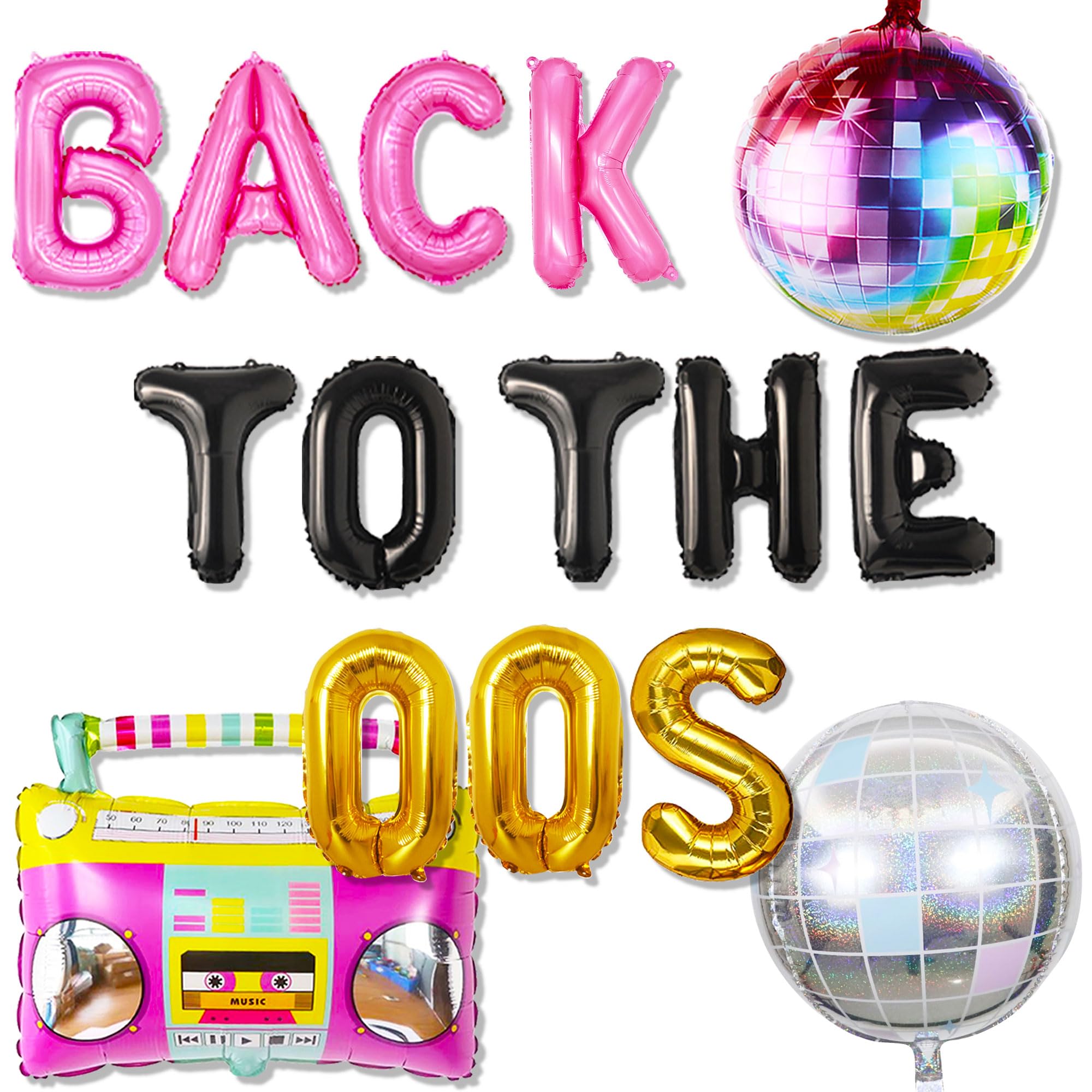 JeVenis Back To The 00s Party Decorations 2000s Party Decorations Early 2000s Theme Backdrop Hip Hop Early 2000s Theme Backdrop Hip Hop Retro Throwback Y2K Party Decor