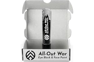 DRIP OVER SKILL All-Out War Eye Black Baseball Accessories, Sports Drip Stick Eyeblack Paint, Softball, Lacrosse, Football & Baseball Gear, Eye Black Stick, Baseball Stuff Designed by a Youth Baseball Player, 1 Pack