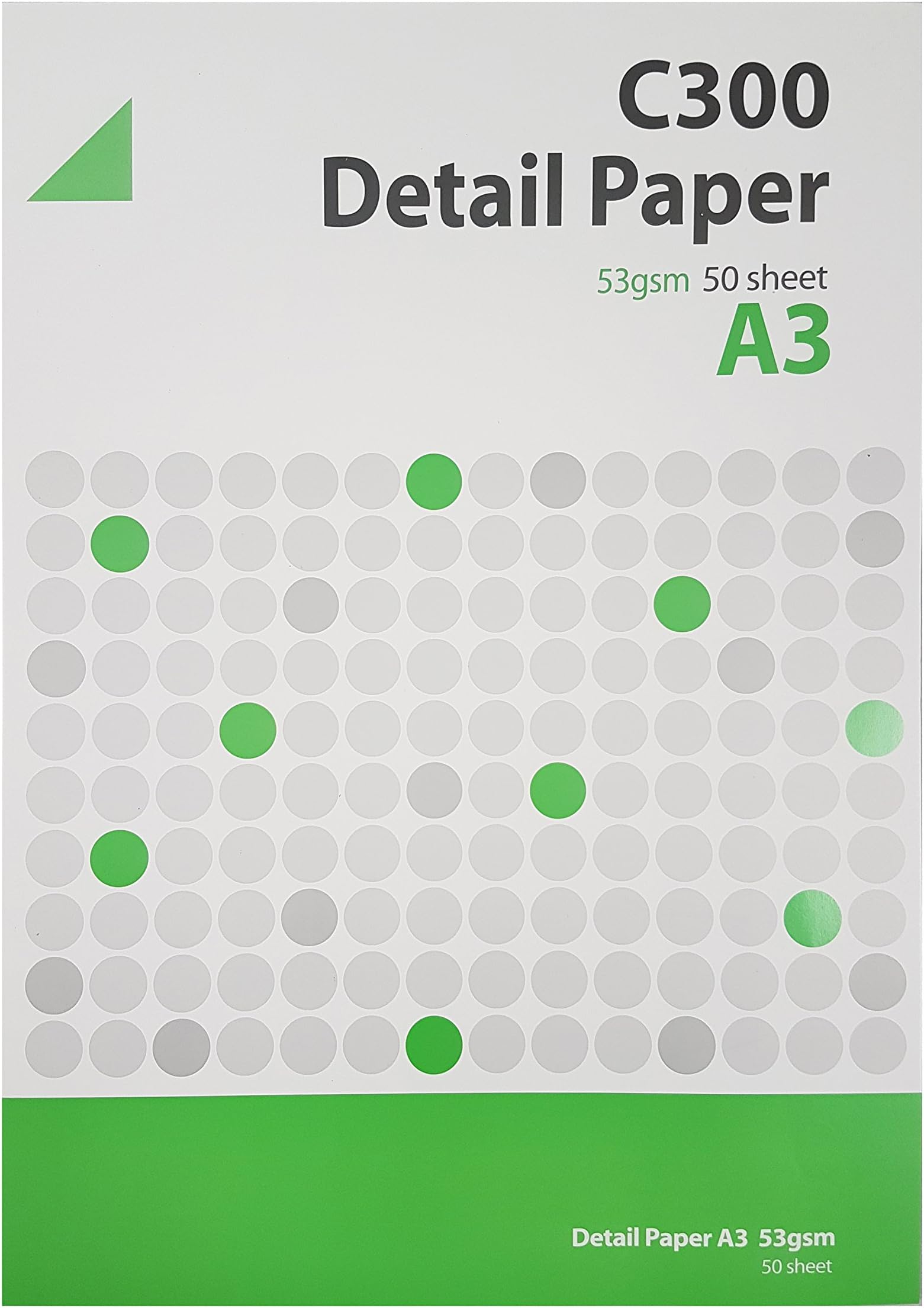 West C300 53 GSM A3 50 Sheets Technical Detail Paper