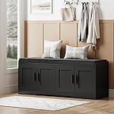 Homleke 2-Tier Storage Bench, Shoe Bench with