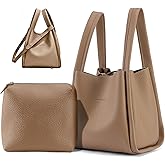 VMEECARL Small Bucket Bags for Women, Trendy Vegan Leather Mini Crossbody Handbag with Adjustable Shoulder Strap
