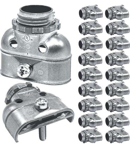 Morris Products 15067 90 Degree Flex Duplex Box Connector, Zinc