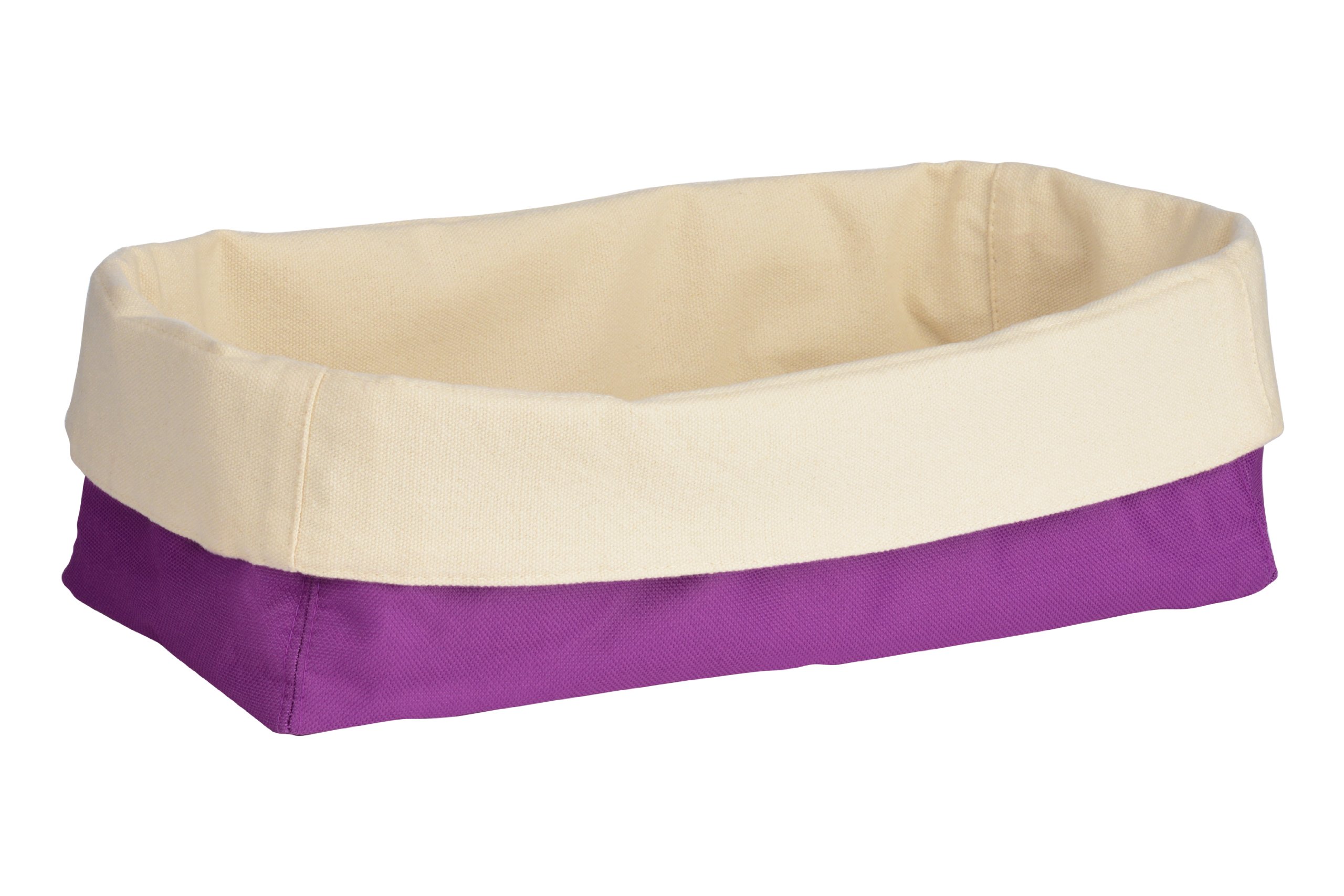 Premier Housewares Bread Basket, 17 x 33 x 16 cm - Purple/Cream