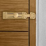 XFORT 2 Pack Polished Brass Door Bolt Surface Mounted 150mm view 4