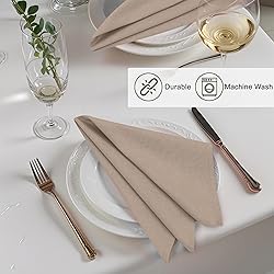 Ruvanti Linen Napkins Set of 12, 18x18 Cloth