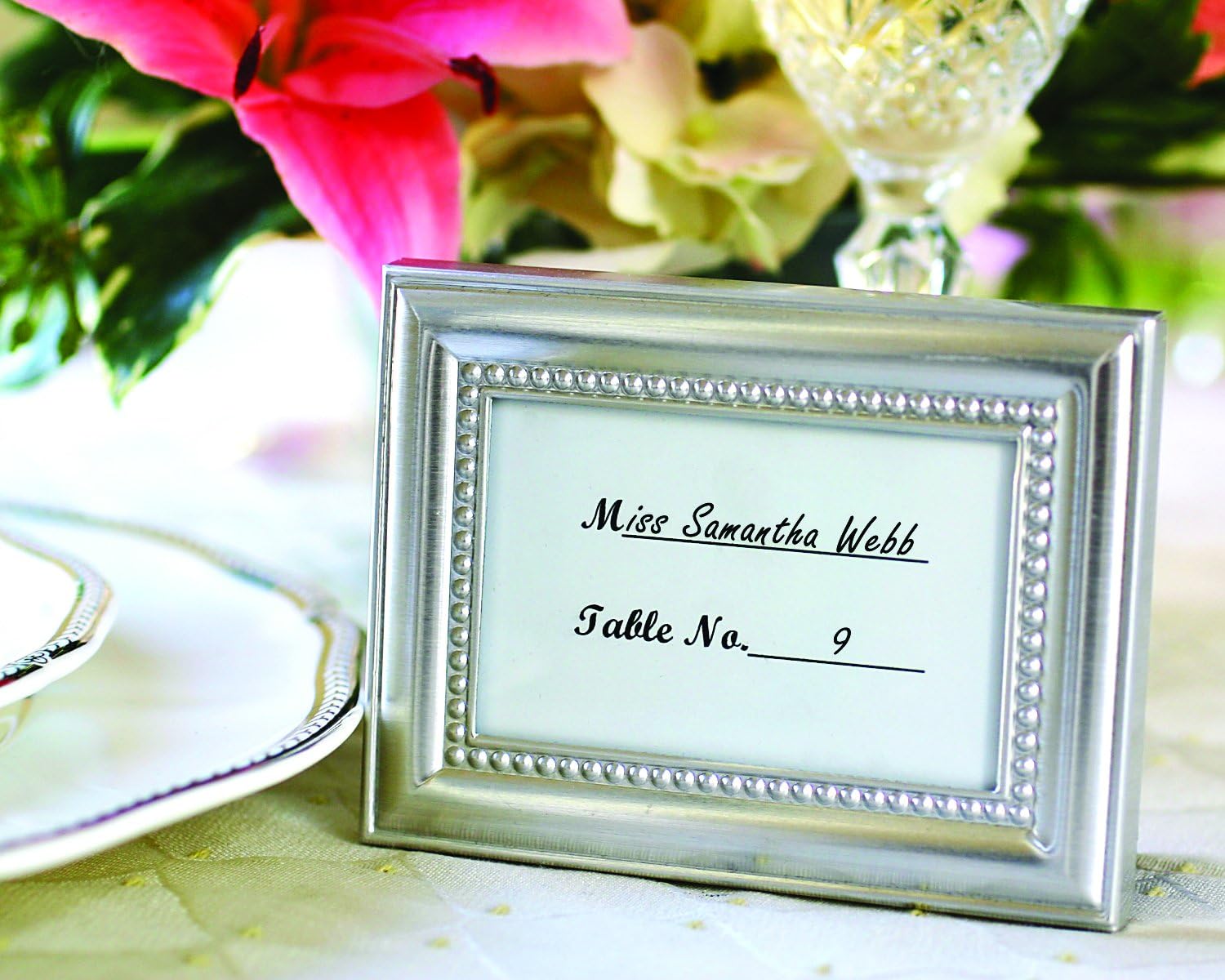 Beautifully Beaded Photo Frame/Placeholder As seen in the hit movie 27 Dresses - Single Frames