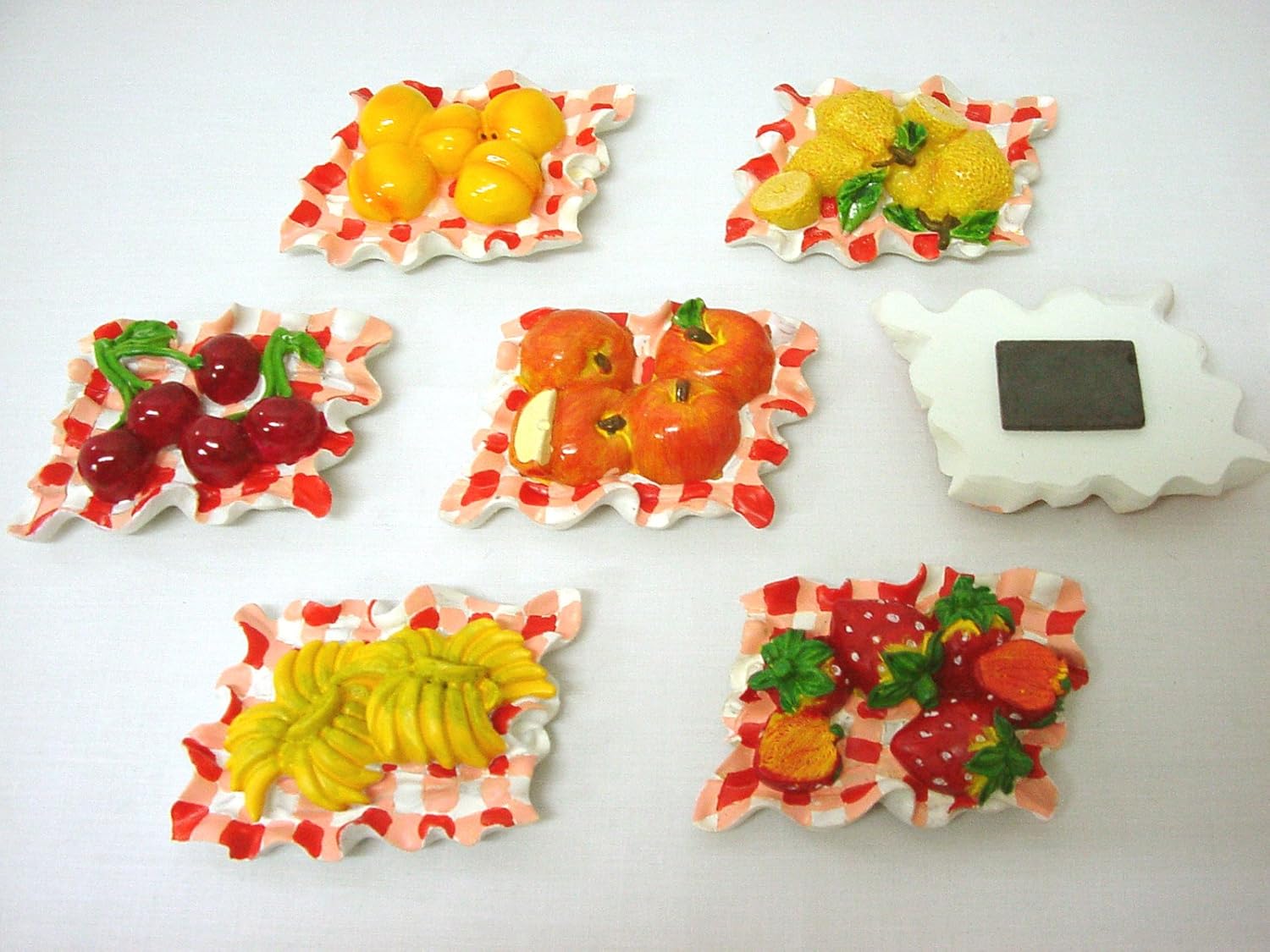 SET 6 IMANES NEVERA RESINA CONJUNTO FRUTAS VARIADO: Amazon.es: Hogar