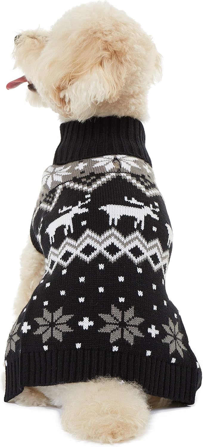 dog black turtleneck