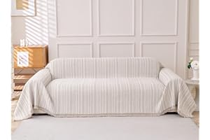 Erke Loveseat Cover Sheet Blanket, Machine Washable Non Slip Chenille Cushion Slipcover for Pets, 2-Seater Love seat Sofa Bed Chair Slip Covers Furniture Decor Protector