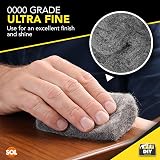 SOL 0000 Steel Wire Wool 1 Metre Ultra Fine Abrasive Polish Wood Metal Paint view 4