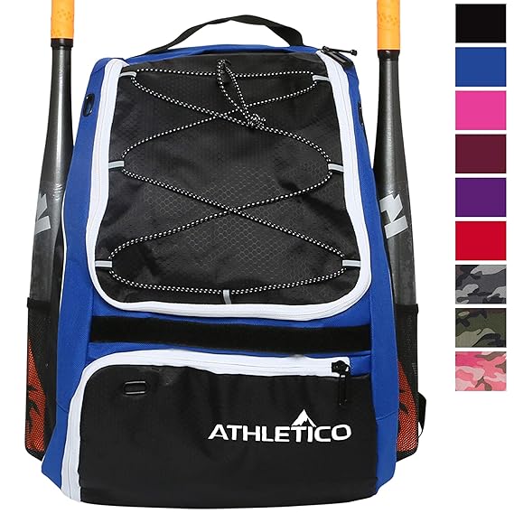 Athletico Baseball Bat Bag Backpack for Baseball, TBall & Softball