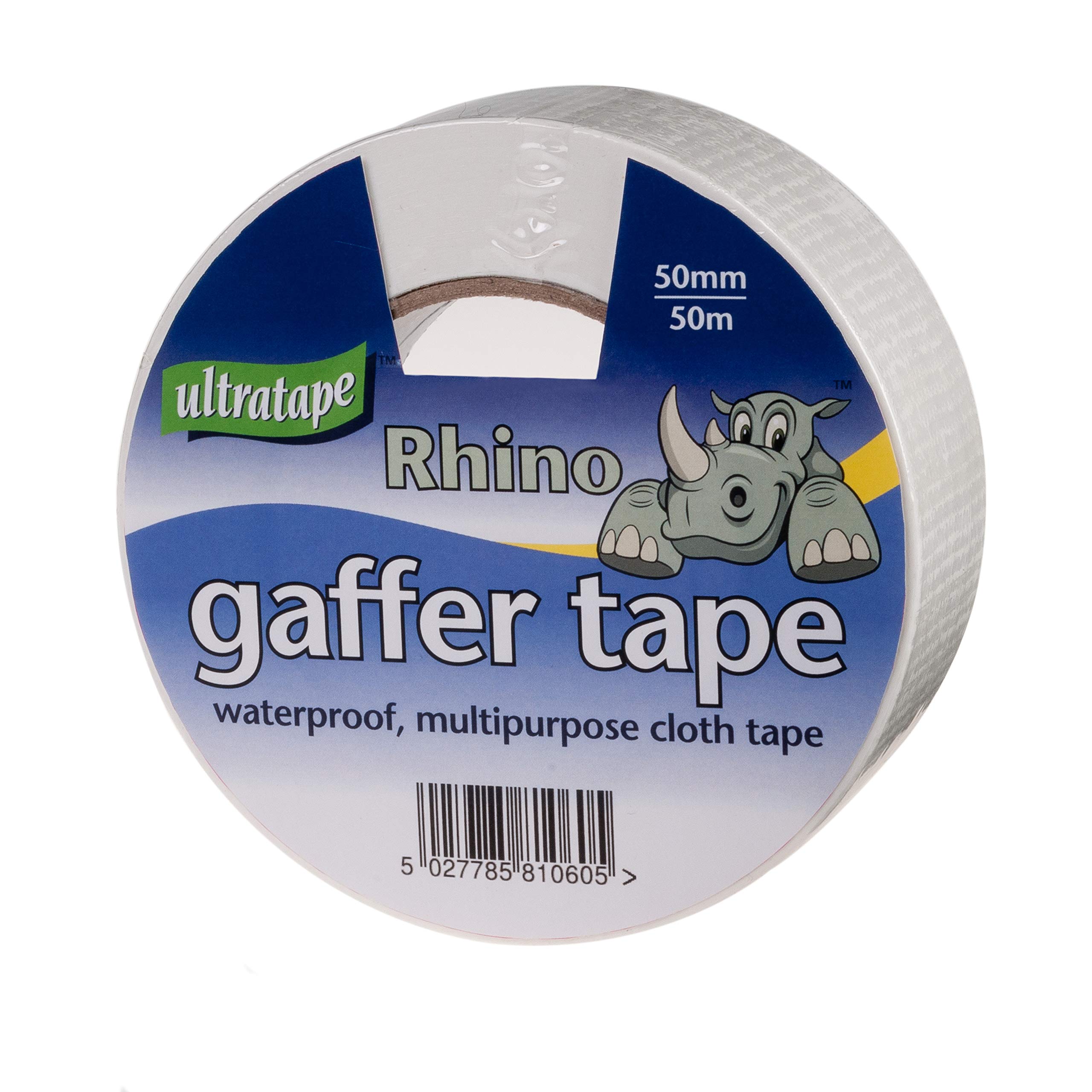 Ultratape 00415050WHS1 Rhino 50mm 50mtr Multipurpose Gaffer Tape White