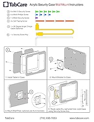 TABcare Anti-Theft Acrylic VESA Enclosure for