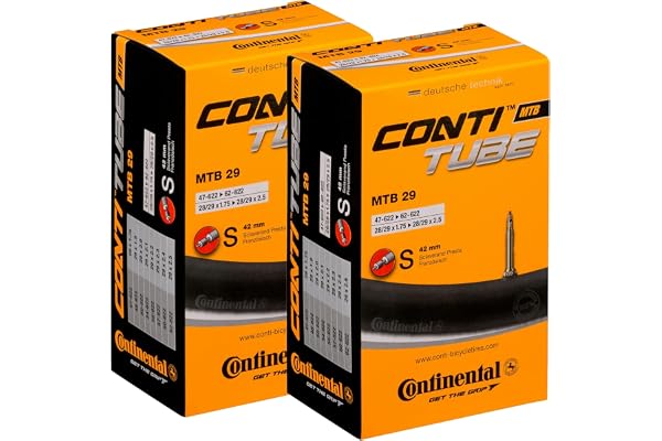 Continental MTB Bike Tubes - 2 Pack Factory Packaging