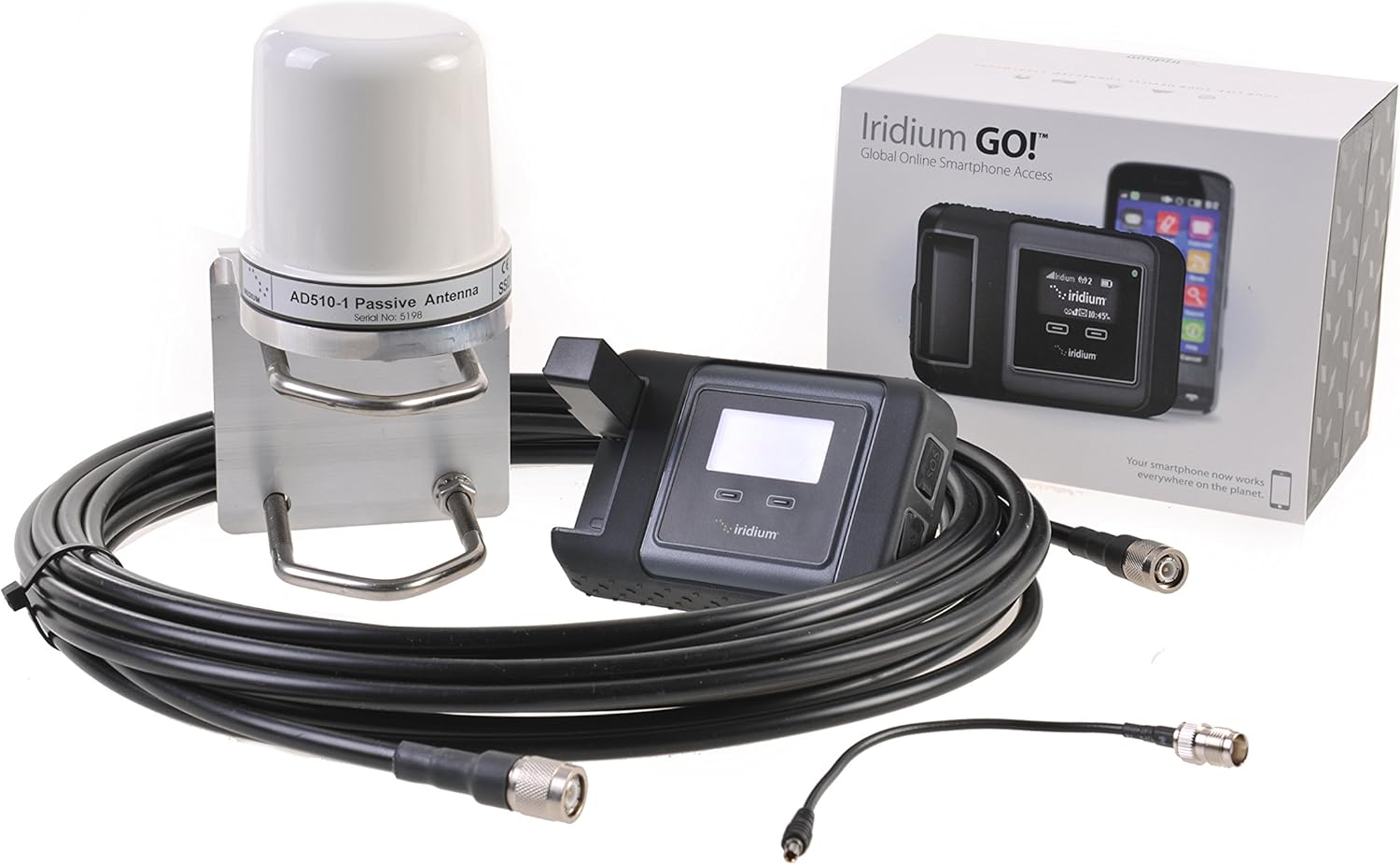 SatPhoneStore Iridium GO! Marine Package with Marine Antenna and Blank