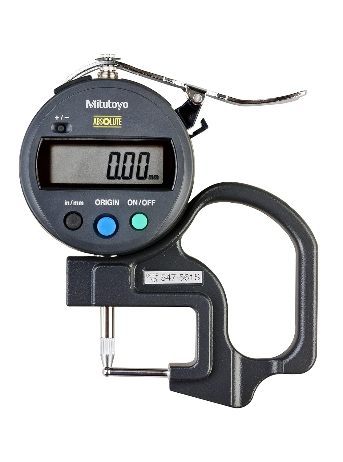 Mitutoyo 547561S Digimatic Thickness Gauge, IDS Type, Inch/Metric, 00