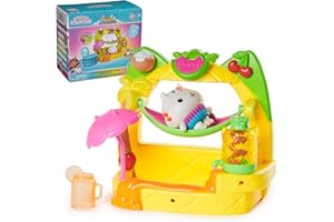 Gabby’s Dollhouse, Cakey’s Fruit Smoothie Balcony Playset, 8-Pcs with Toy Figures, Dollhouse Accessories & Sensory Play, Kids