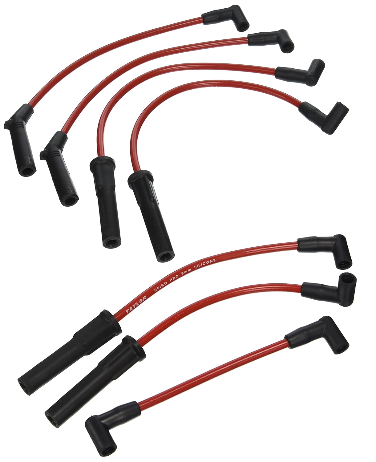 Amazon.com: Taylor Cable 74249 Spiro-Pro Red Spark Plug Wire Set: Automotive