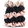 Kitsch Satin Scrunchies for Women - No Crease Hair Ties for Girls | Scrunchies For All Hair Types and Textures, Perfect for D