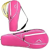 Himal 3 Racquet Tennis Bag With Protective Pad, Tennis Racket Bag for Men Women, Sports Enthusiasts of All Ages