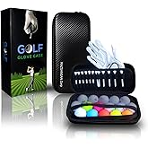 Golf Glove holder case Golf Glove caddy Golf Bag Accessories for Men Golf Accessories Bag Golf essentials for men Golf ball holder Golf Organizer Golf glove case golf ball bag