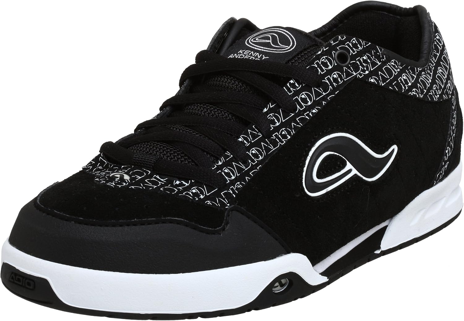 Adio Men�s Kenny V.1 Skate Shoe, White/Black Adio Men�s Kenny V.1 Skate Shoe, White/Black